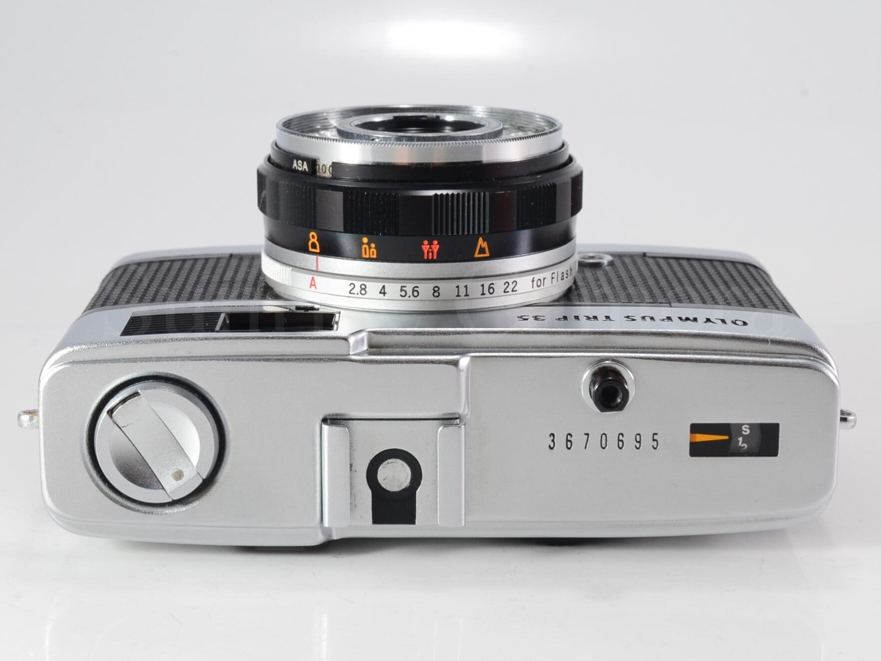 オリンパスTRIP35キャメル革／D・ズイコー40mmf2.8【実写確認整備品】 作例あり】OLYMPUS TRIP35 / D.Zuiko 40mm F2.8 整備済 ネガフィルム付