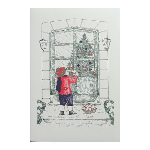 クリスマスカード ベルギー製 [FIRST CARDS] 4191 クリスマスの街並み