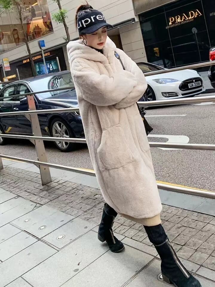 フード付き　ファーブルゾン　AJ22263-B03