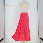 社交ダンス 衣装 スカート ピンク系 チャコット Chacott 日本製 練習 レッスン 無地 シンプル 鮮やか 上品 かわいい 伸縮 ストレッチ おしゃれ 明るい ダンス衣装 イベント ステージ パーティー