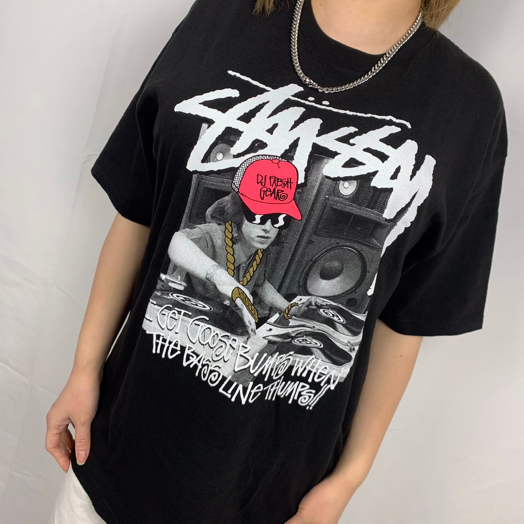 ステューシー】フォトT DJ hiphopストックロゴTシャツ | 古着Monster.com