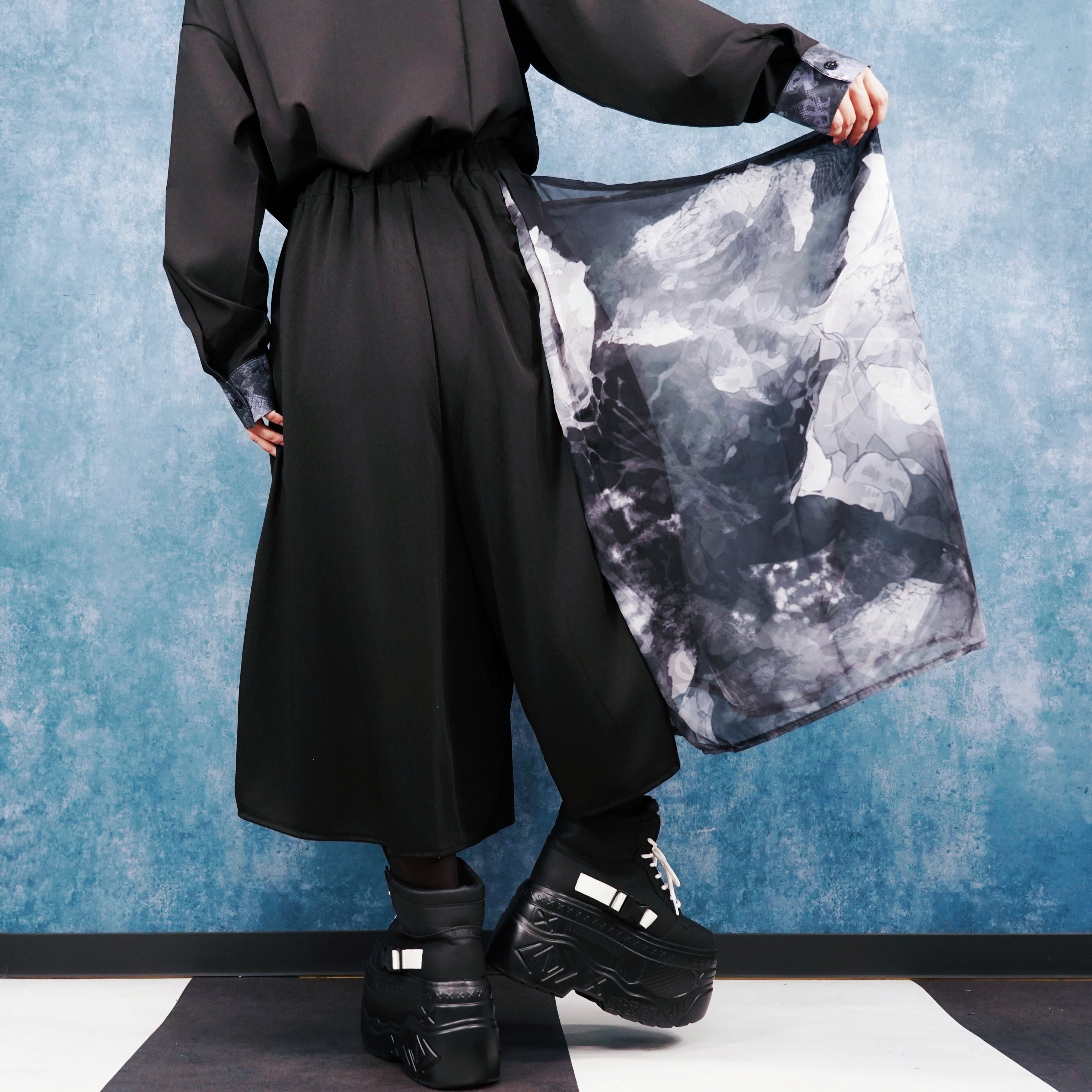 七分丈UNISEX WIDE PANTS【影薔薇フラップデザイン】 | NIER CLOTHING