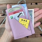 ami【OSOBA small wallet】わんことお散歩　いっぱい入るミニ財布