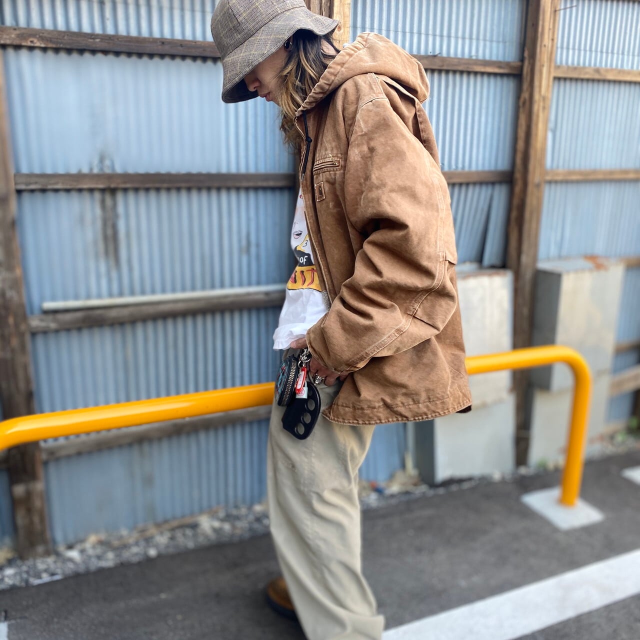 カーハート デトロイトジャケット ブラウン XL Carhartt カーハート