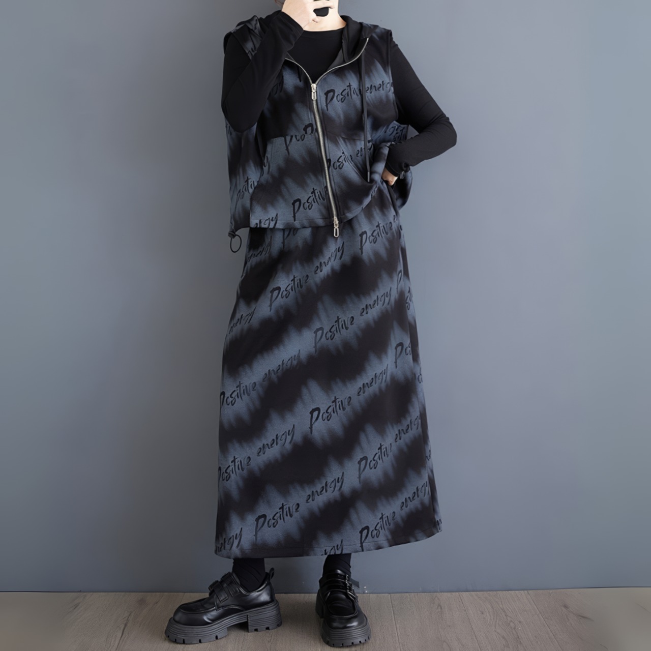 フードベスト&スカート セットアップ 00253