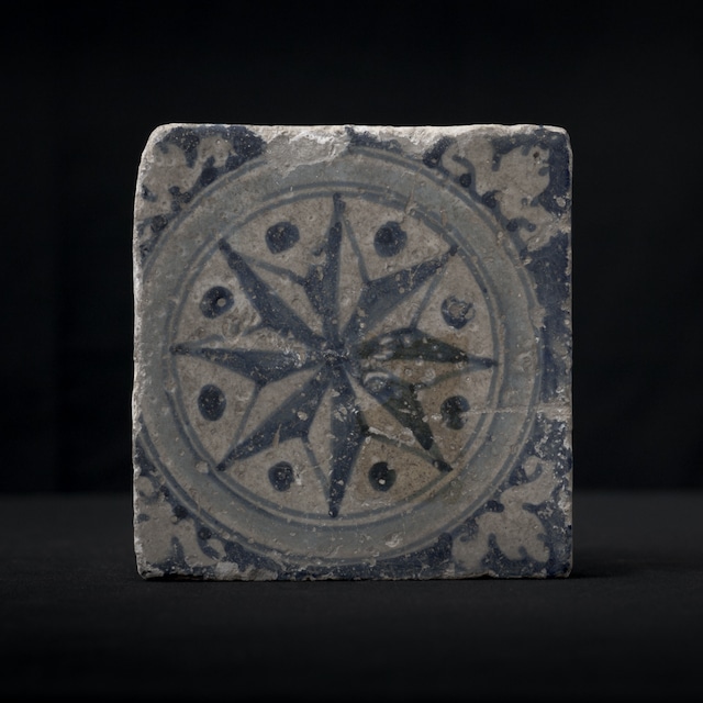 星の陶製タイル Ⅱ, スペイン, 17世紀.