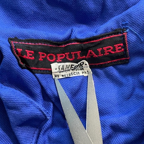 50-60s LE POPULAIRE 刺繍タグ メカニックジャケット 詳細写真2