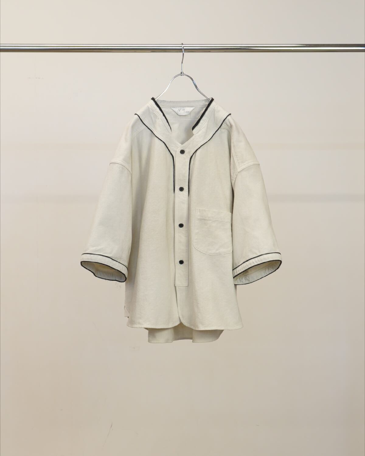 アンセルム26ss ベースボールシャツ OFFカラー 26SS】ANCELLM BASEBALL SHORT SLEEVE SHIRT(OFF) ANC-SH95 | IAAAM