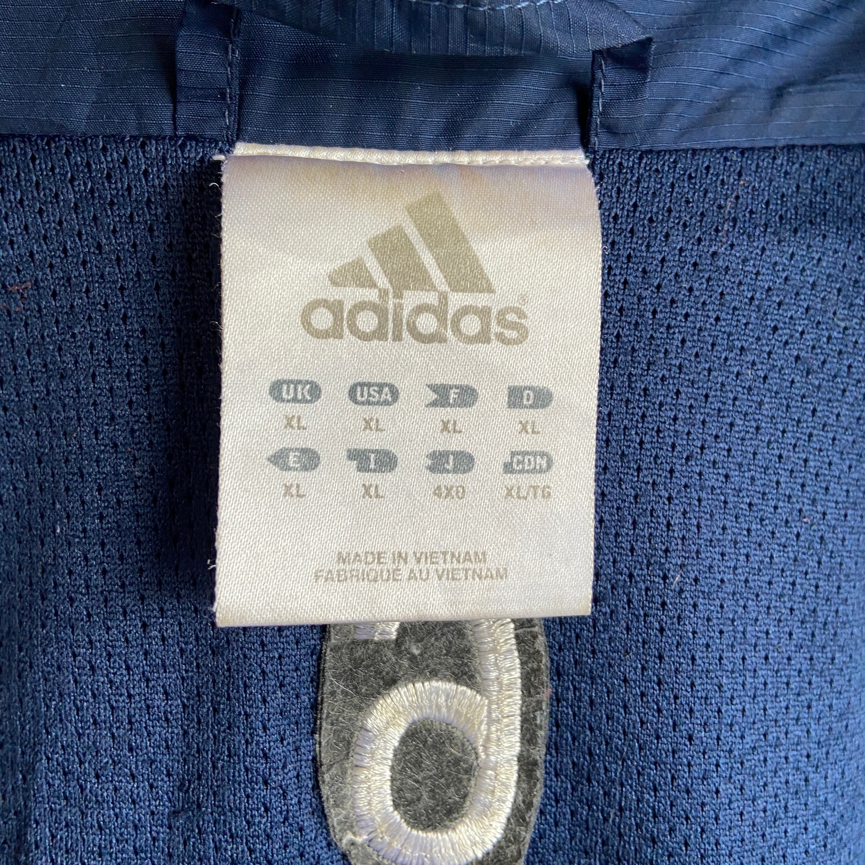 ビッグサイズ 00年代 adidas アディダス ロゴ刺繍 ポリエステル