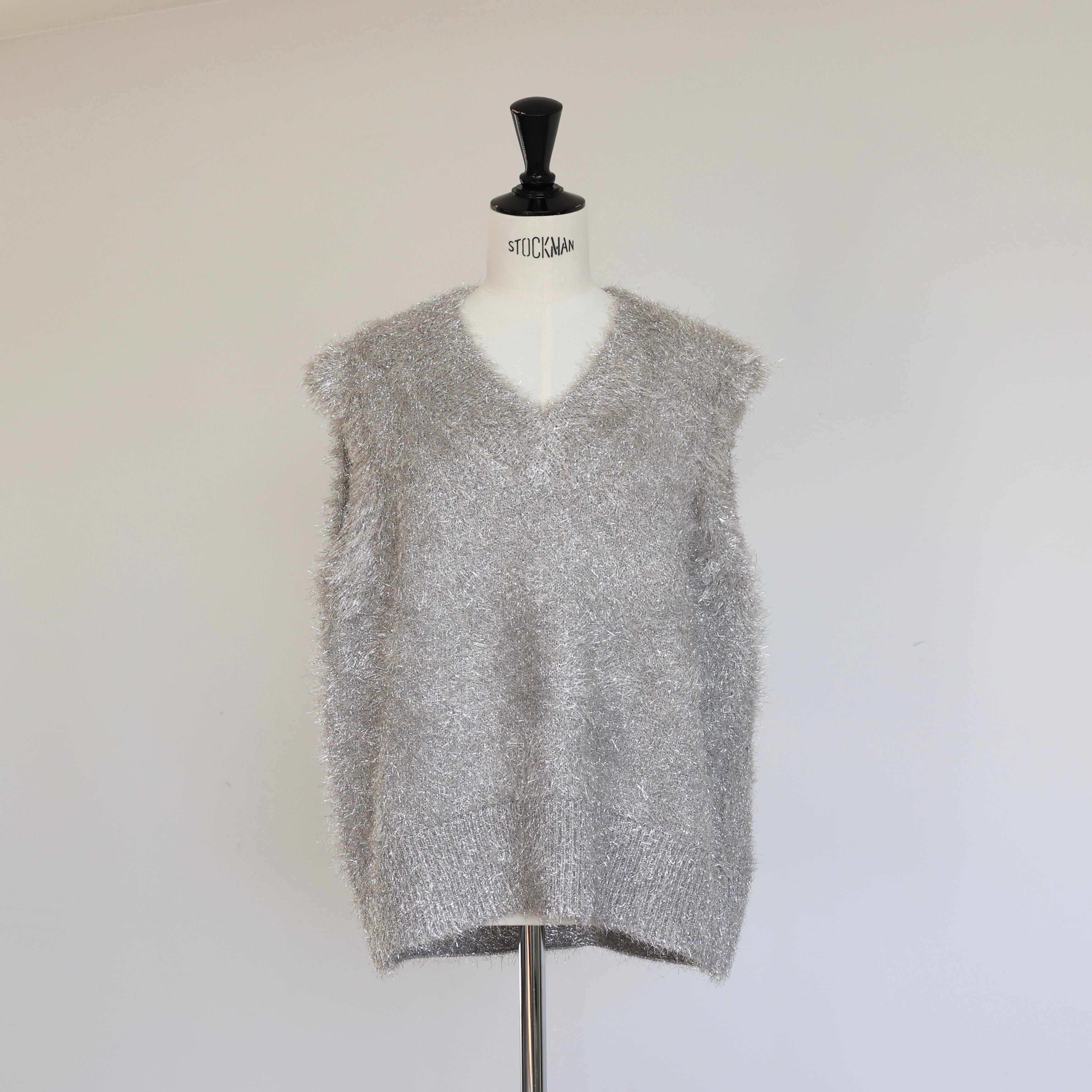 GPG-03 Glitter Knit Vest | gypsohila