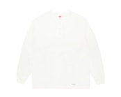 【WACKO MARIA】HEALTHKNIT / HENLEY NECK LONG SLEEVE T-SHIRT