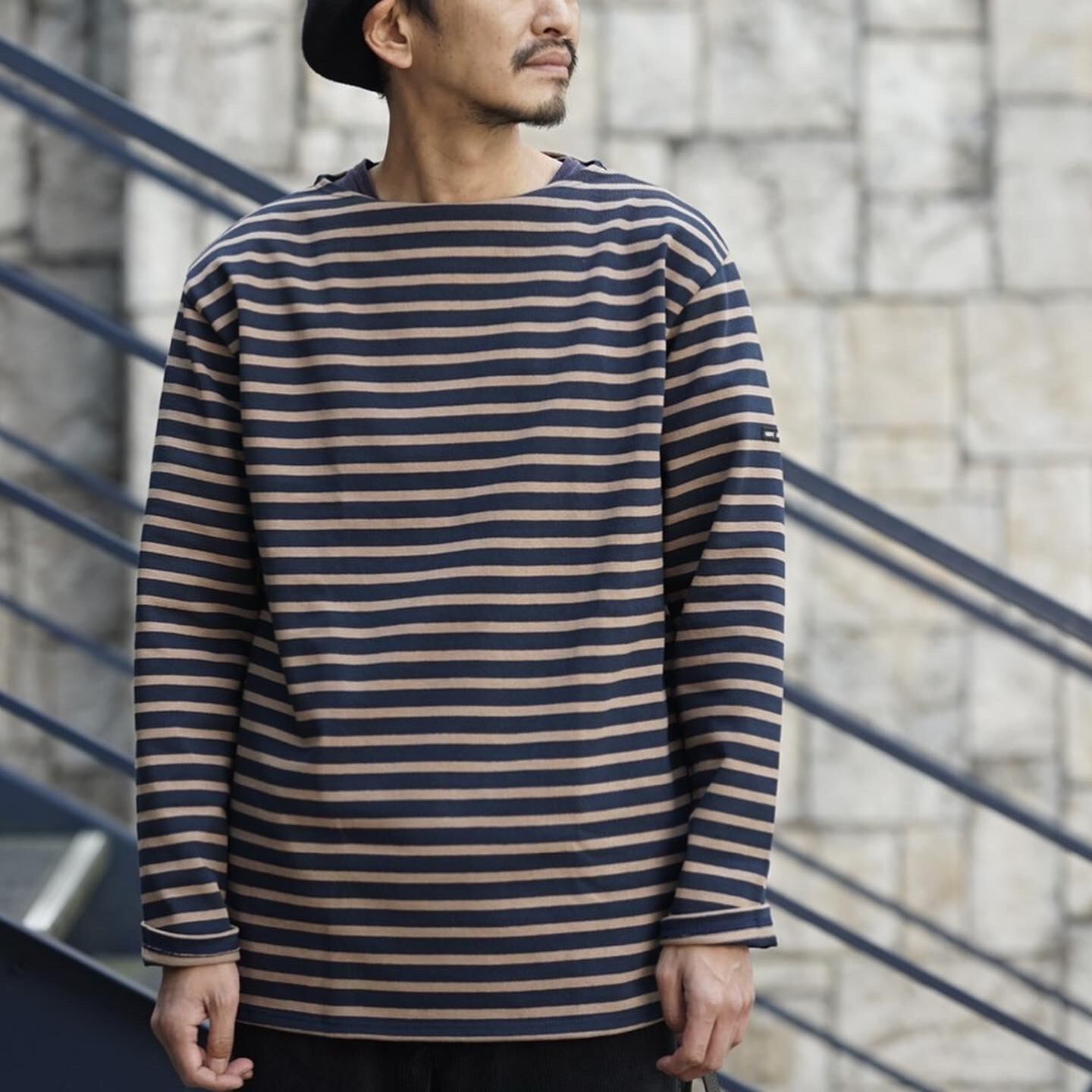 Saint James セントジェームス Big Ouessant Marine Malte Size T7 Signs