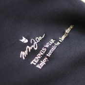 Slogan.ダンボールニットパンツ_ネイビー