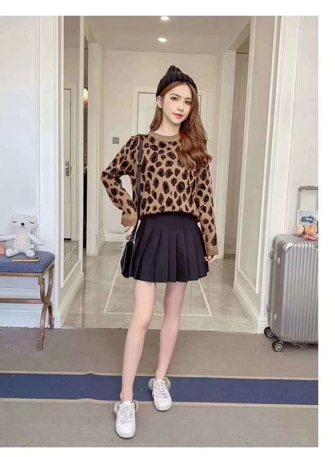 レオパードニット