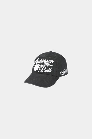 [ANDERSSON BELL] (ESSENTIAL) WASHED JEWELED ROSE CAP aaa527u(CHARCOAL) 正規品 韓国ブランド 韓国通販 韓国代行 韓国ファッション ANDERSSONBELL アンダーソンベル 日本 店舗