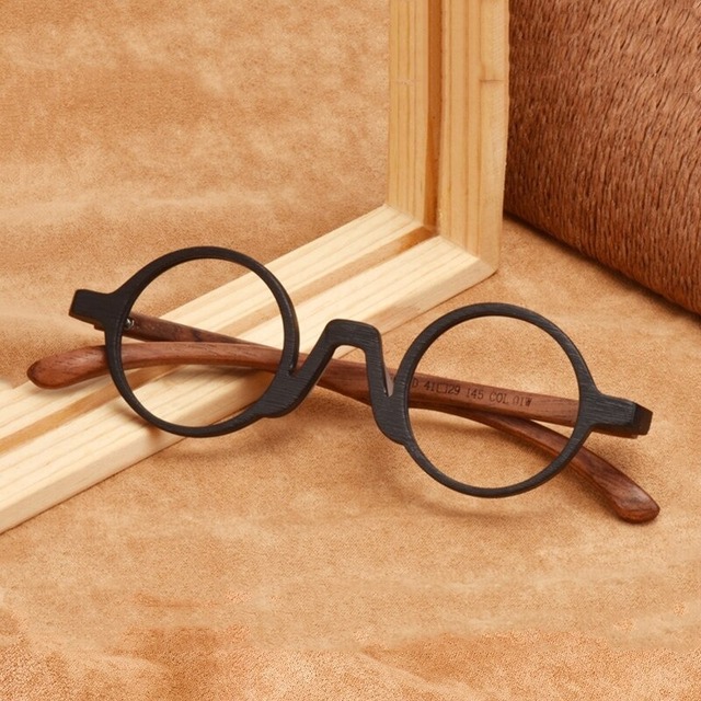 【TR0279】Wooden Round Frame Glasses