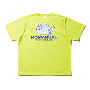 [NOMANUAL] LOGO PATCHED T-SHIRT - NEON GREEN 正規品 韓国ブランド 韓国ファッション 半袖 Tシャツ