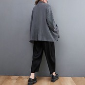 ストライプ パッチポケット ジャケット  00416