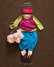 韓国子供服 / 26Autumn / 〖取寄〗Hans / ピンフリルT / キッズ服 / ジュニア服 *XS~JM*