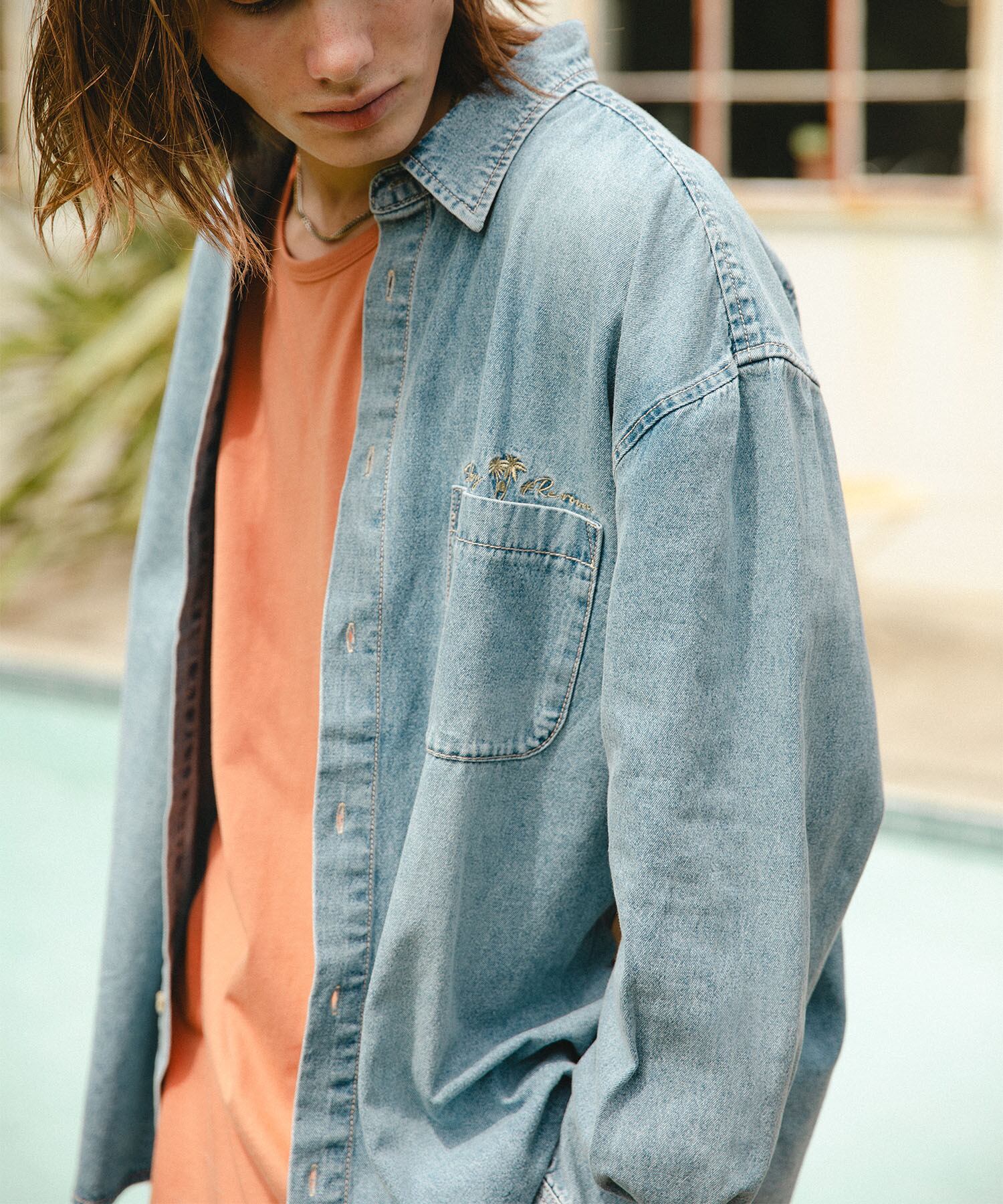 Re;room様 確認用 SUNS】SIDE LINE VINTAGE BIG DENIM SHIRTS［RSS017］ | #Re:room