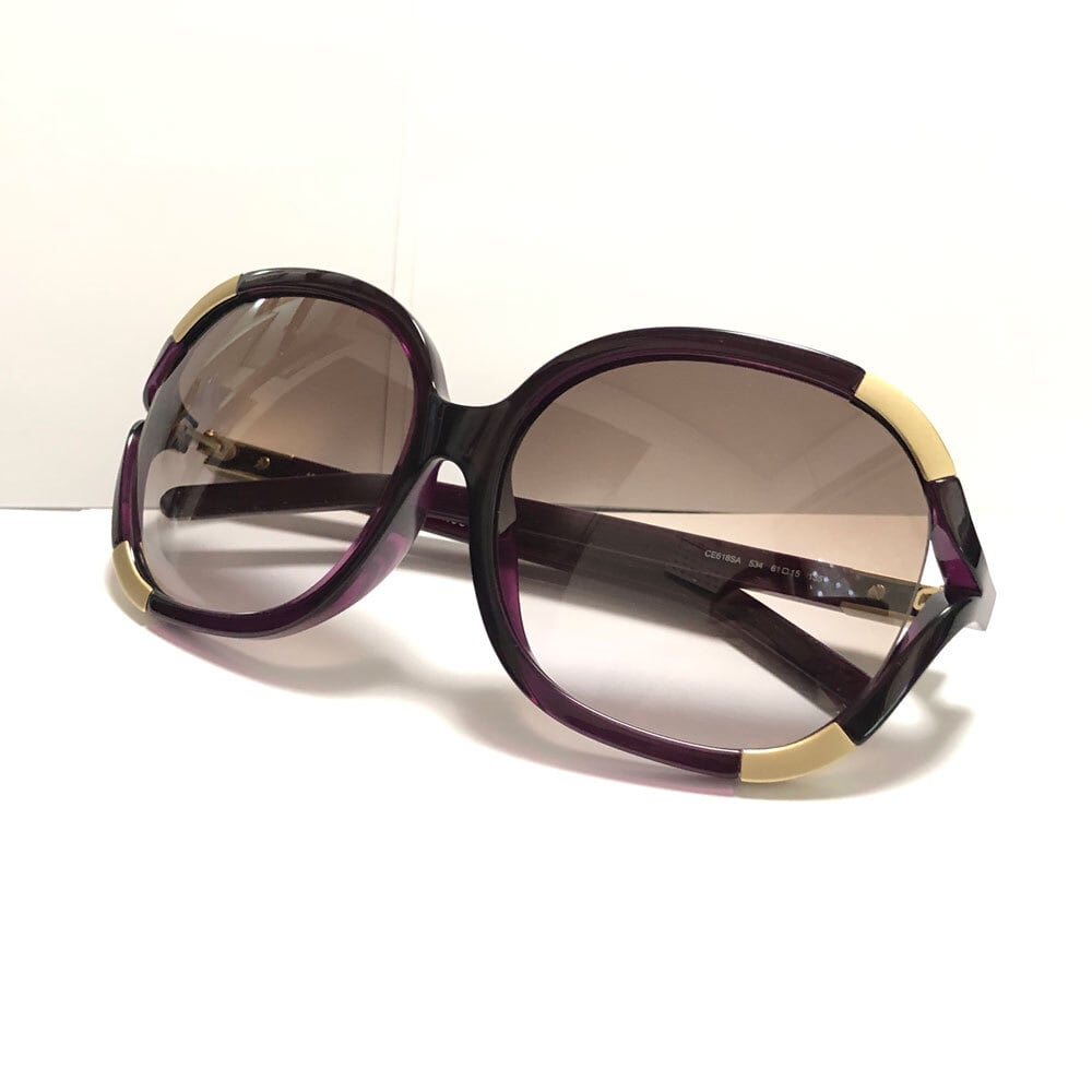 Chloé サングラス 紫色 グラデーションレンズ