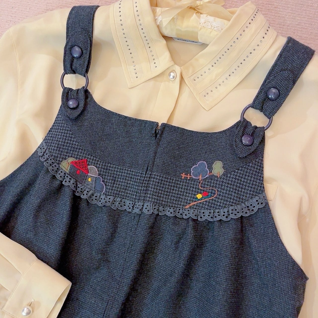 house trail jumper skirt