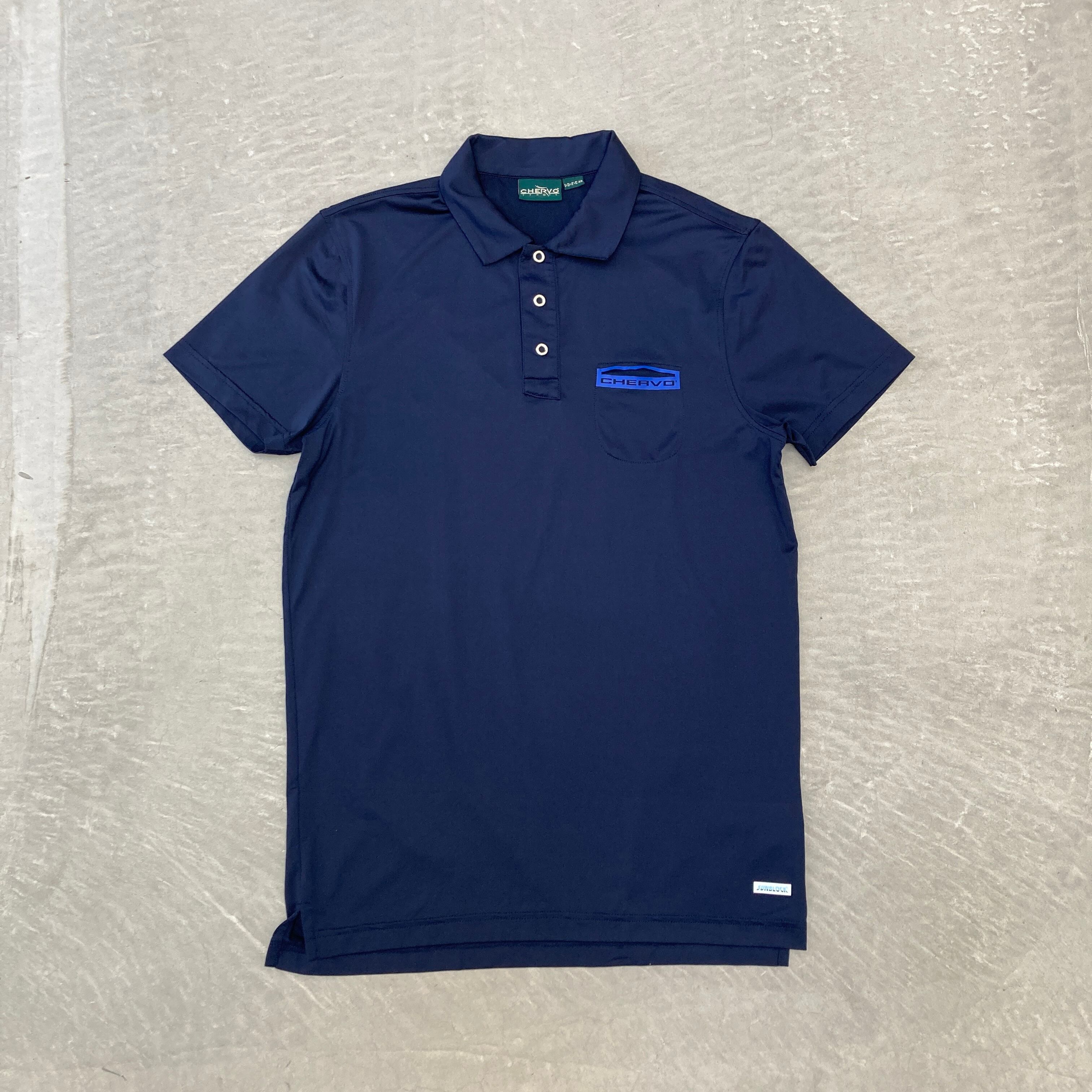 CHERVO Golf polo shirt nylon navy 46 | ASSET VINTAGE アセット