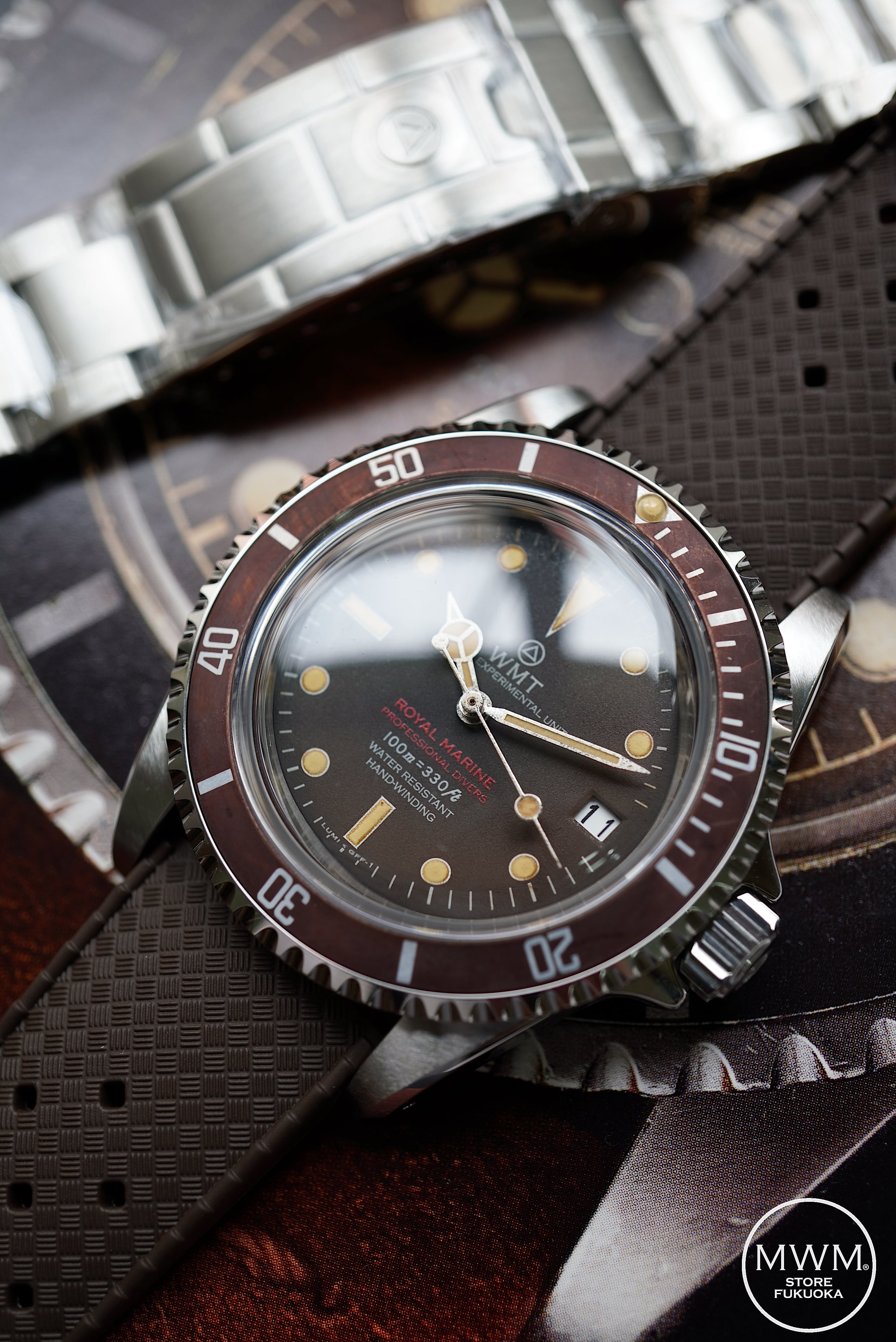 WMT Royal Marine – Tropical Brown / Aged Edition / Metal Bracelet