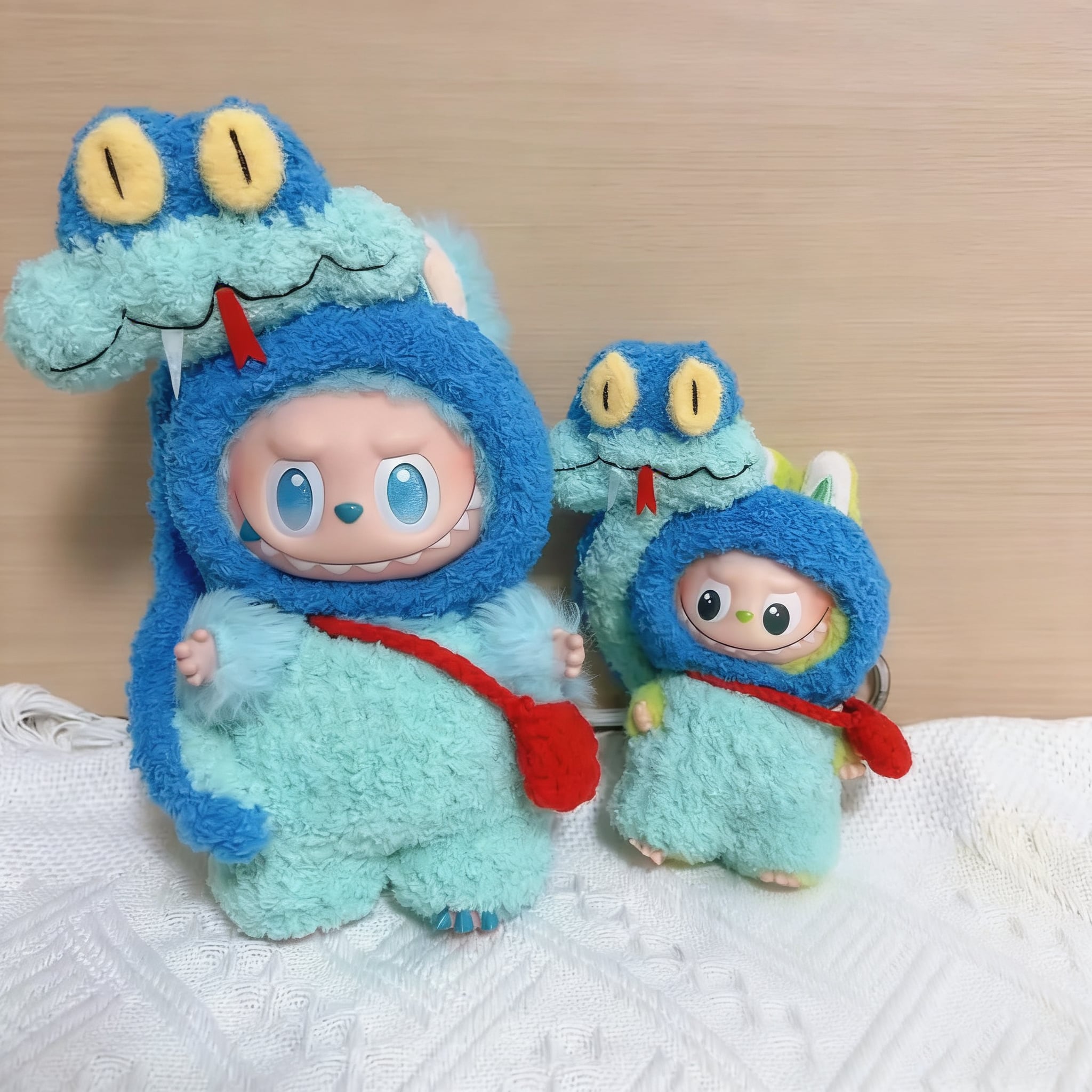 高品質 labubu 蛇さん ラブブ クレイジーアニマルシリーズ 新作登場 ヘビのコスチューム フィギュア フルセット 10cm/15cm/17cm 3サイズ