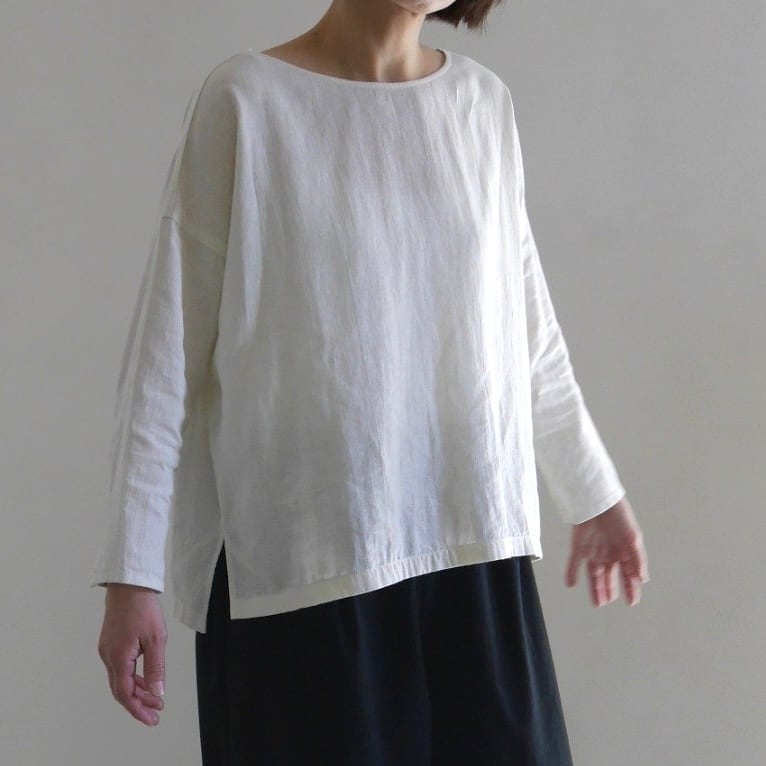 water linen pullover ウォーターリネンプルオーバー evam eva | 日々花［ Hibika online ］ powered  by BASE