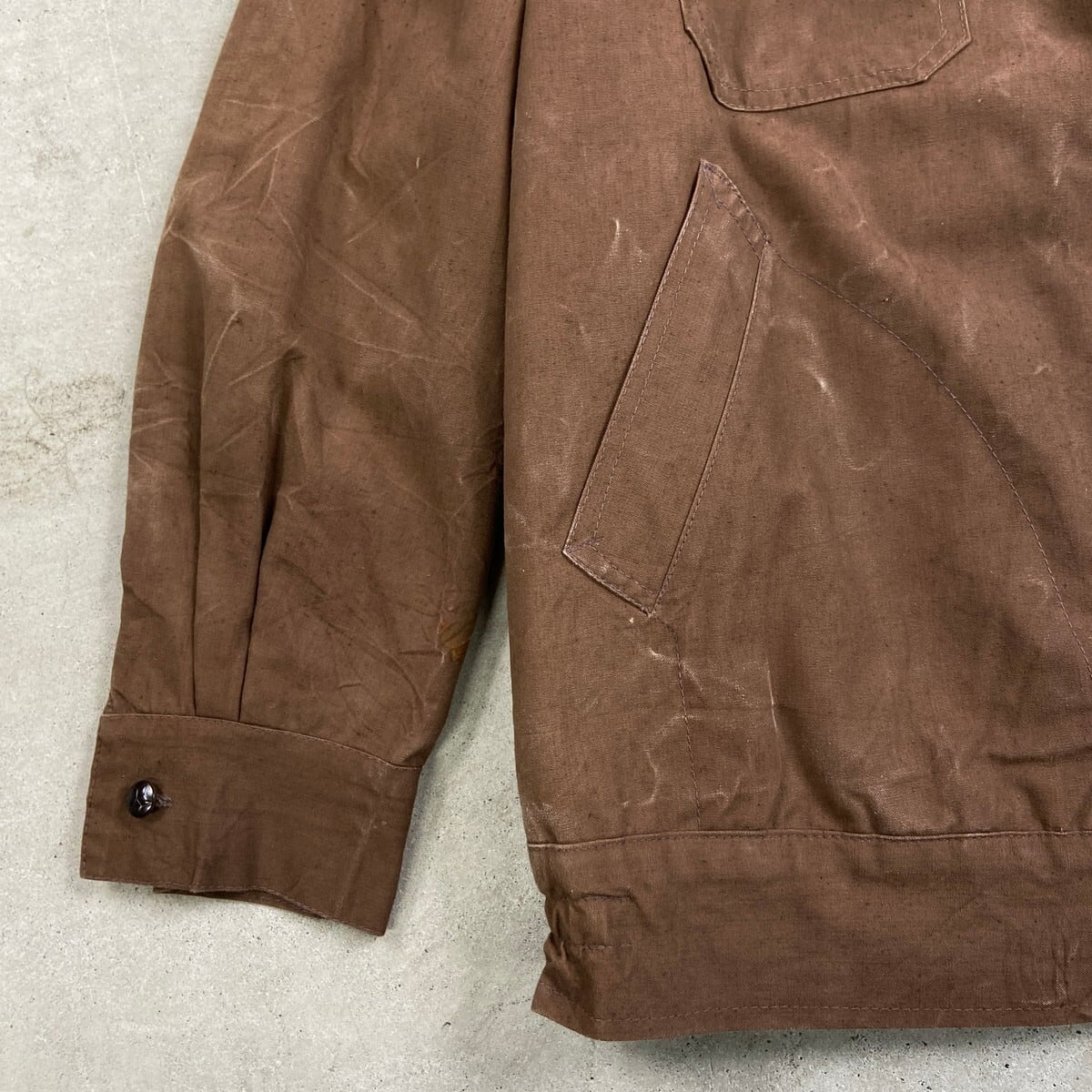 70年代 ブルガリア軍 キャンバス アイクジャケット メンズM相当 古着 70s ヴィンテージ VINTAGE ユーロミリタリー ブランケットライナー 茶色 70年代 ブルガリア軍 キャンバス アイクジャケット メンズM相当 古着