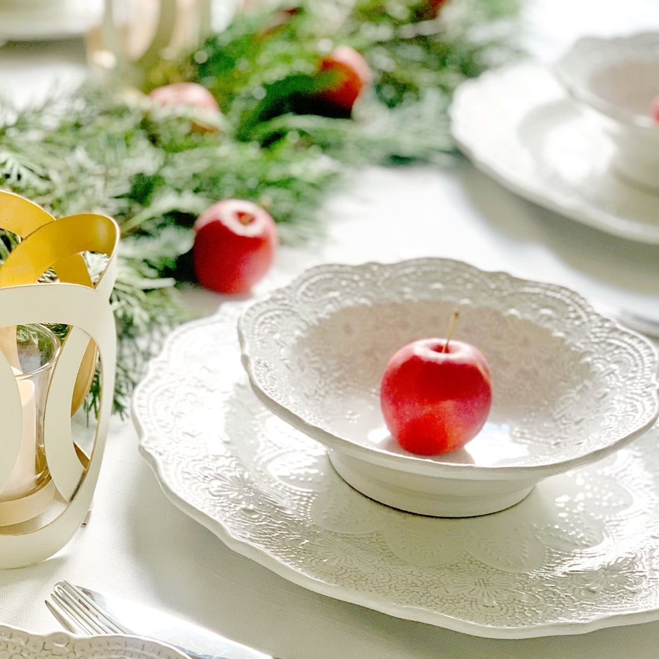 La Ceramica ラセラミカ クリームレースボウル | Floraison Table