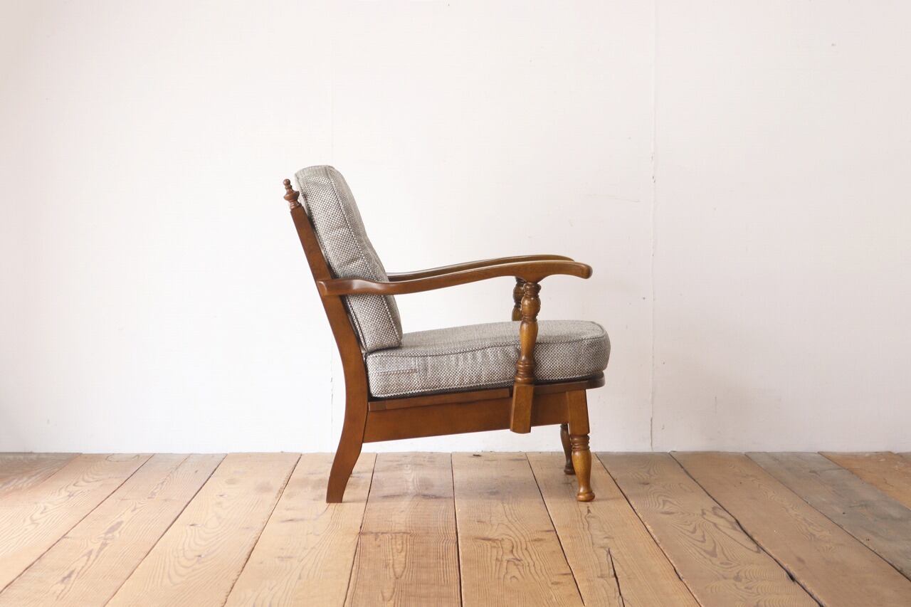 飛騨産業 キツツキ 穂高 オーク材 アーム 1Pソファ 1人掛け ラウンジ