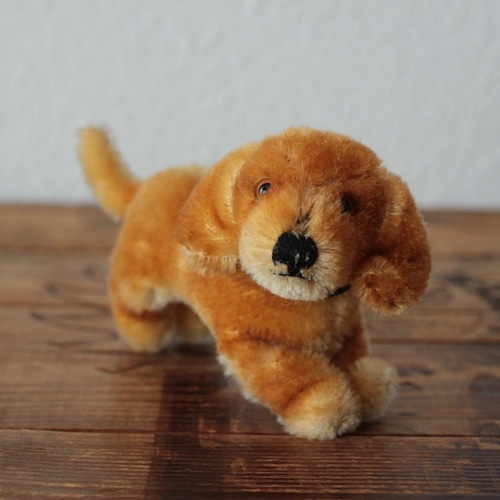 [188]アンティーク シュタイフ 犬のダックスフンドのBaziバツィー　10cm