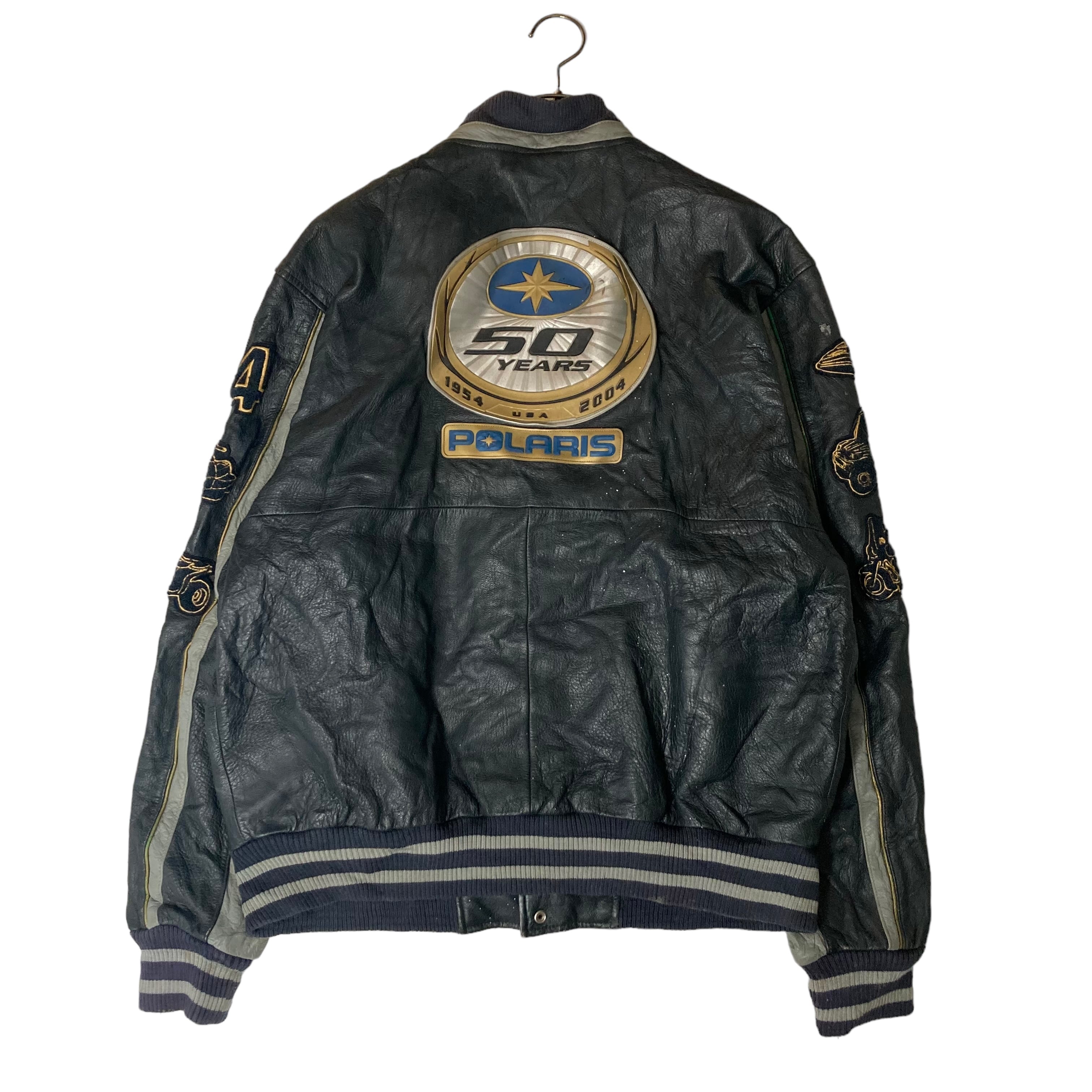 PURE レザースタジャン XL 刺繍 | 古着屋OLDGREEN 