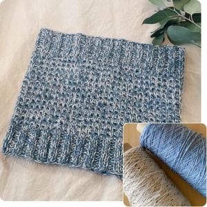 すべり目のワッフルカウル｜編み物予備校 こけし先生コラボキット