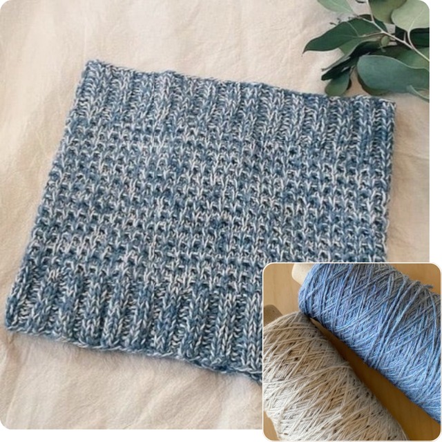 すべり目のワッフルカウル｜編み物予備校 こけし先生コラボキット