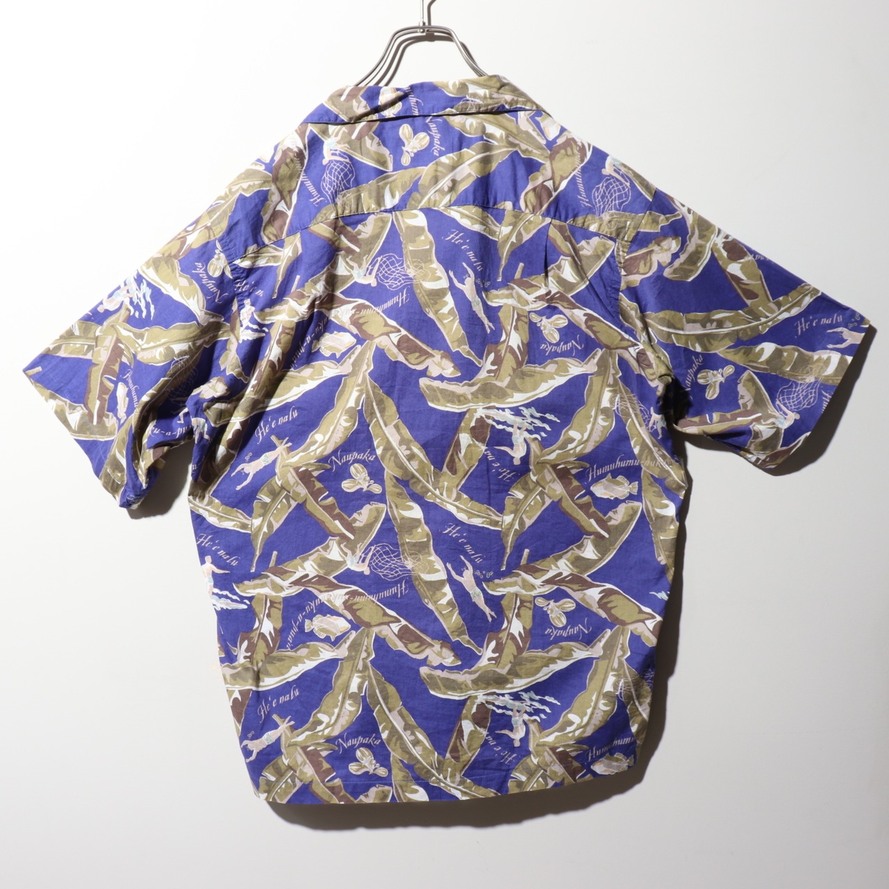 美品 M 99年 パタロハ アロハシャツ パタゴニア patagonia 紫 パープル バナナリーフ 総柄