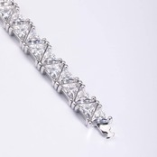 【WBJ &CO】S925 ×18Kcoatトライアングルテニスブレスレット(WBJ00005)