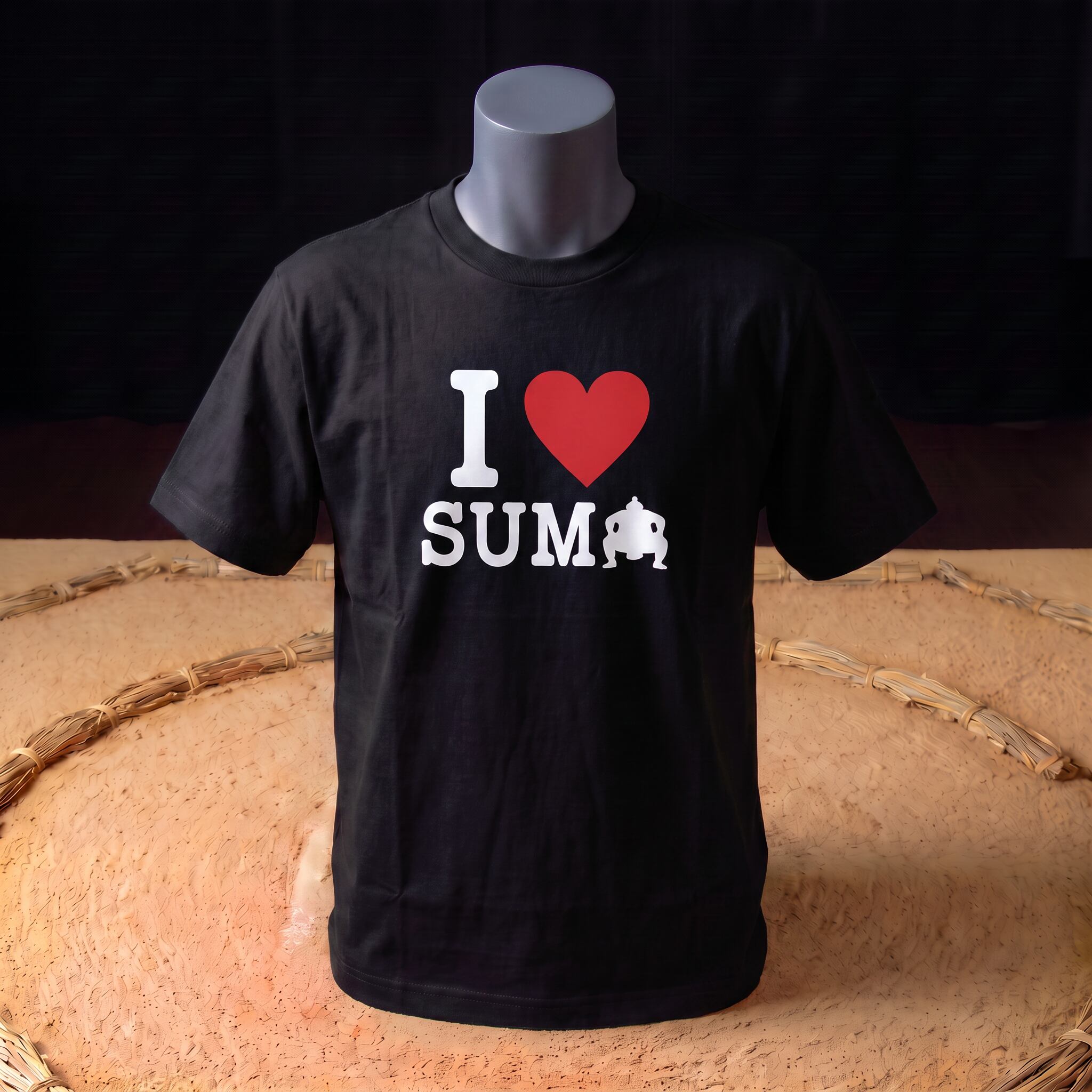I❤️SUMO Tシャツ-黒 Lサイズ