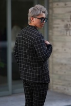 LUXURY BLACK CHECK JACKET【BB24511】