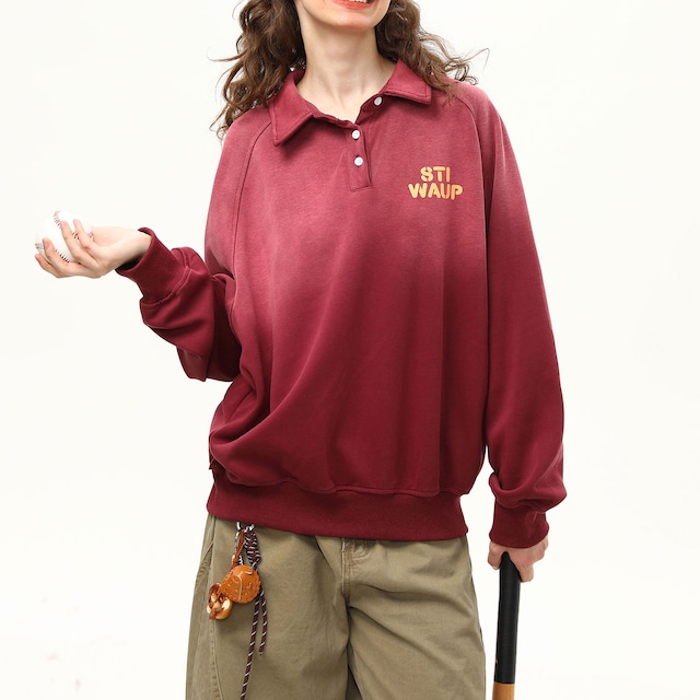 バックロゴクラブプリントスウェット R00829