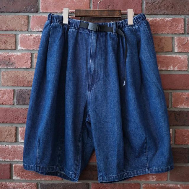 is-ness (イズネス) 24SS "GRAMICCI for is-ness BALLOON EZ SHORTS" -MID INDIGO-