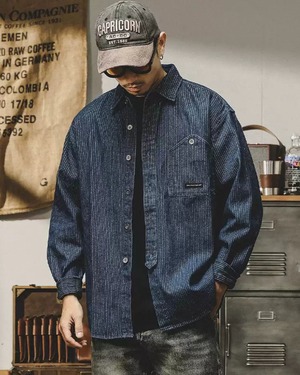 Striped Pattern Shirt 　x00083