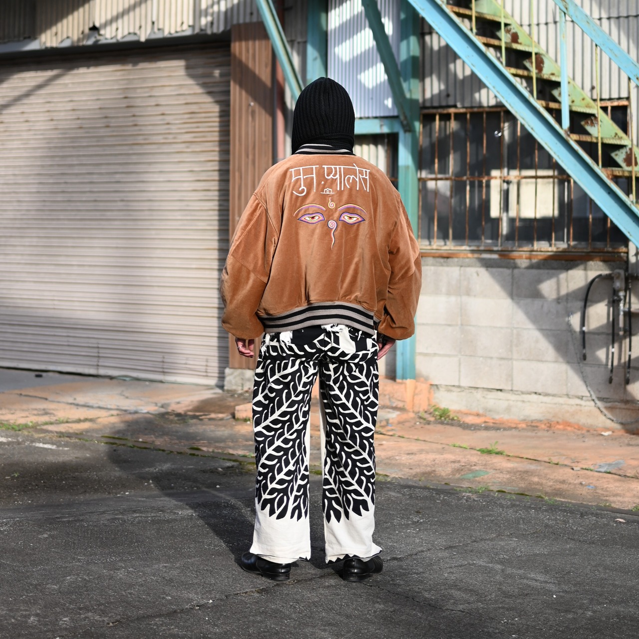 Leh /  Embroidery SKA Reversible Blousonコーディネート