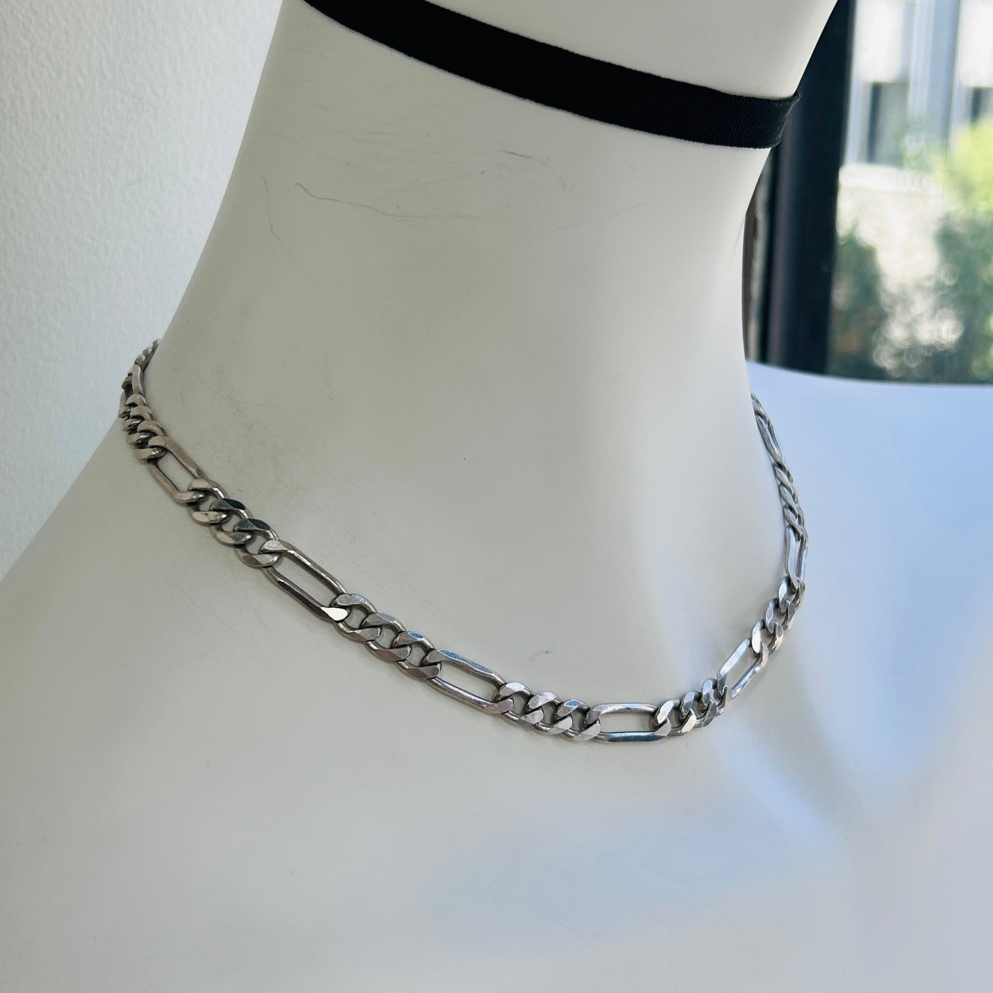 Italy シルバー925 フィガロチェーンネックレス（40.7cm） | Milo