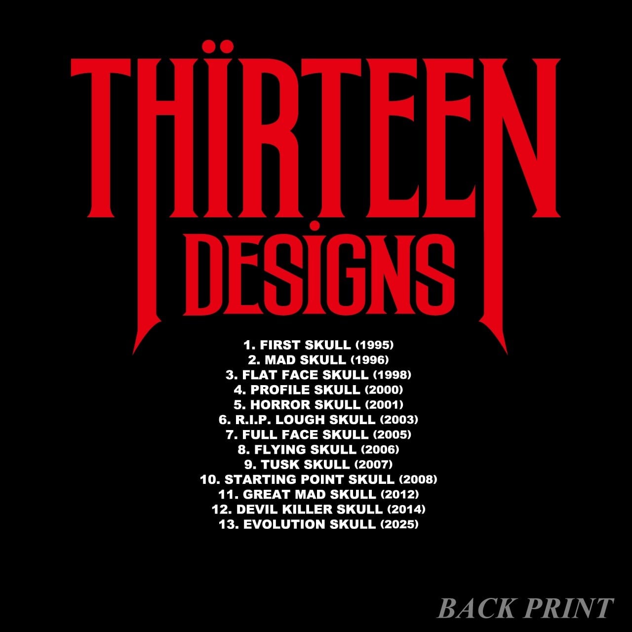 THIRTEENDESIGNS サーティーンデザインズ 2025 LIMITED 30th