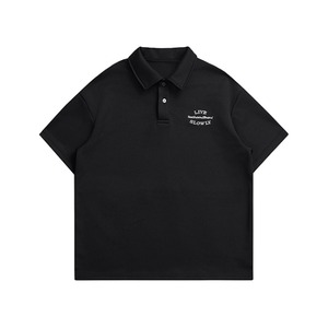 Front button design polo shirt C3520
