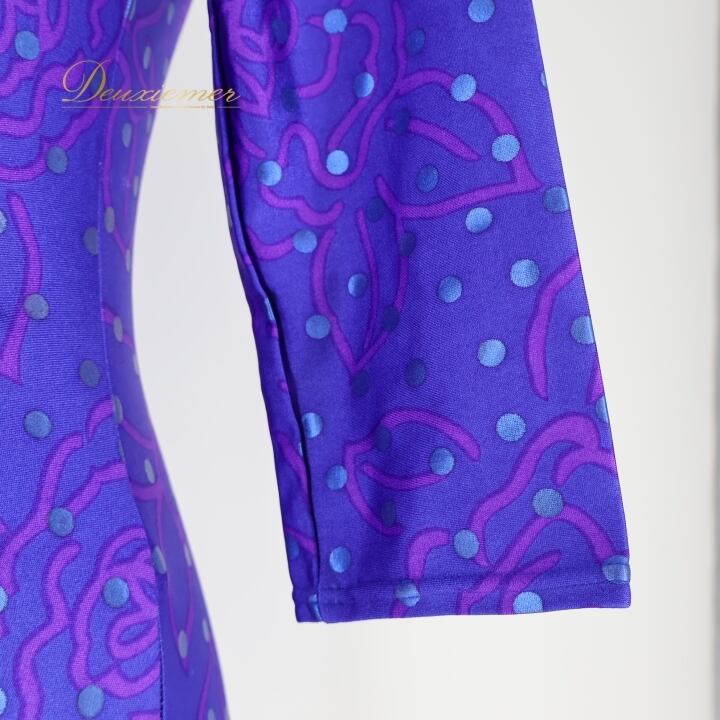 バレエ 衣装 レオタード ブルー系 チャコット Chacott トップス 花柄