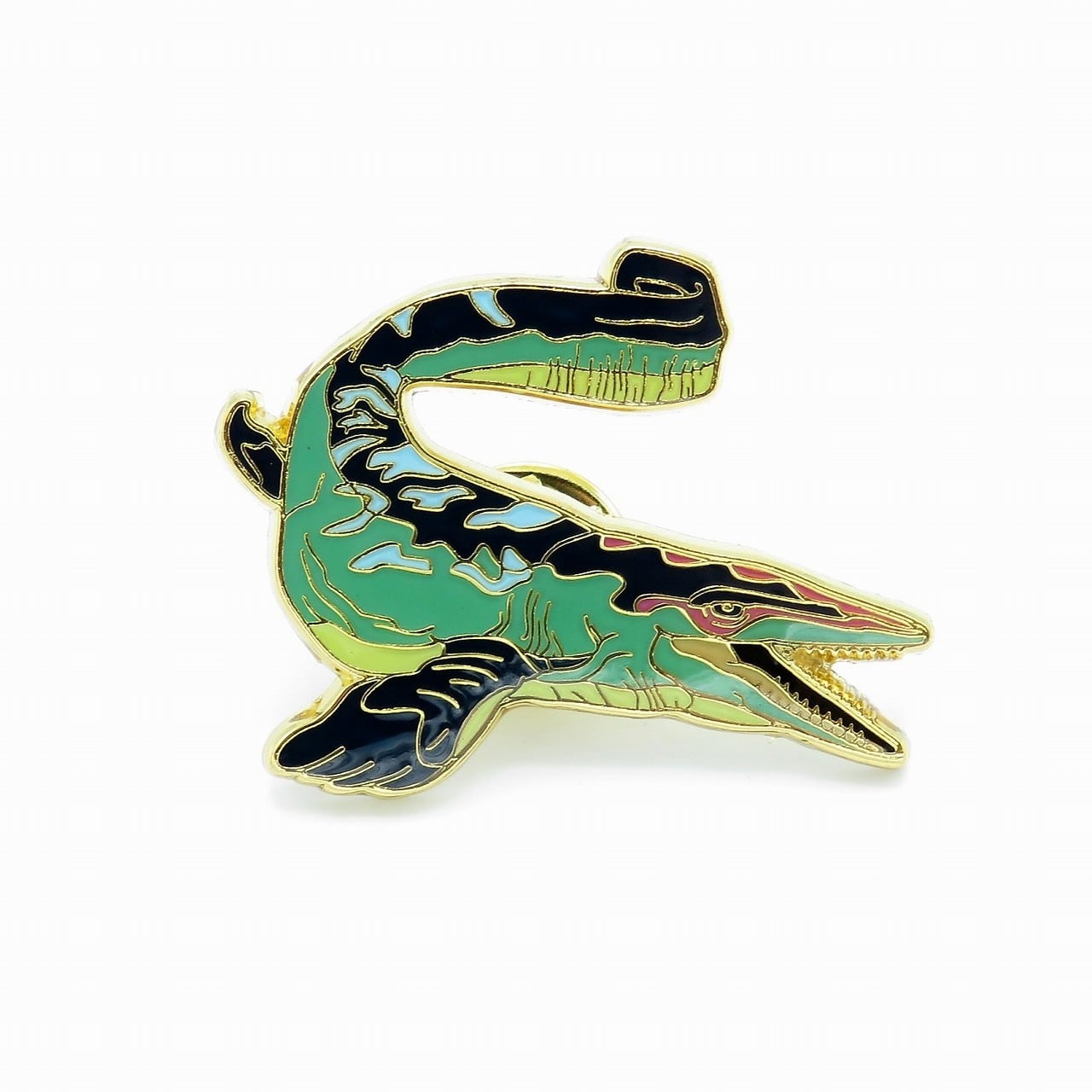 恐竜 ピンバッジ モササウルス D-007 | 福井勝山お土産オンラインショップ